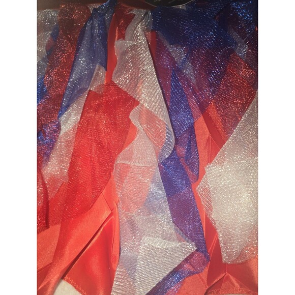 SEASONS USA TUTU Skirt Red White Blue. Girls 12/14 Patriotic Cosplay - Picture 3 of 5